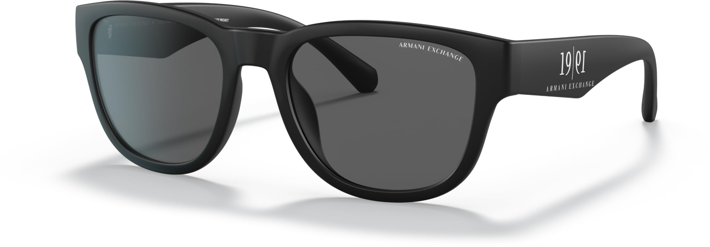 A|X ARMANI EXCHANGE Ax4115su Herren Universal-Sonnenbrille, quadratisch, Mattschwarz/Dunkelgrau, 54 mm - 54 mm