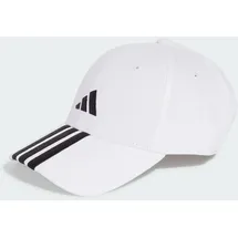 adidas 3-Streifen New Logo Baseball Kappe White / Black Erwachsene (M/L)