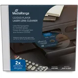 MediaRange Laser Reinigungs-CD mit antistatischer Bürste, Weiß