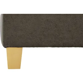 exxpo - sofa fashion Hocker Enya Bankhocker mit Staufach unter der Sitzfläche 136 x 45 x 70 cm Grau