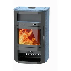 THERMIA Kaminofen »Saarbrücken«, grau, Naturstein, 8,5 kW
