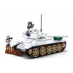 Sluban M38-B0978 - Army Battle of Budapest - Medium Panzer (weiß)