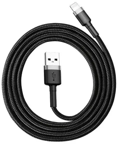 Cafule USB Lightning Cable 1.5A 2m (Gray+Bl