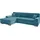 DOMO collection Ecksofa Aversa Mikrofaser L-Form 3-Sitzer Türkis