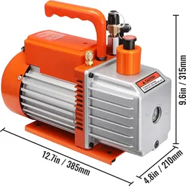 Vevor 5 CFM Vakuumpumpe Klimaanlage Vakuumpumpe 2-stufig Drehschieber HVAC