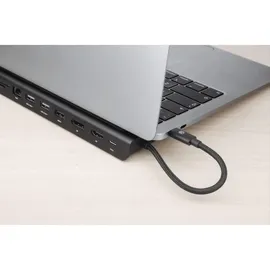 Manhattan USB-C 11-in1-Dockingstation - Schwarz