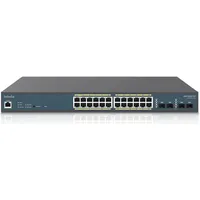 EnGenius PoE Gigabit Switch (24 Ports), Netzwerk Switch, Schwarz