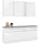 WIHO KÜCHEN Küchenzeile Chicago 180 cm weiß