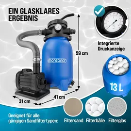 monzana Sandfilteranlage MZPF180 5000 l/h