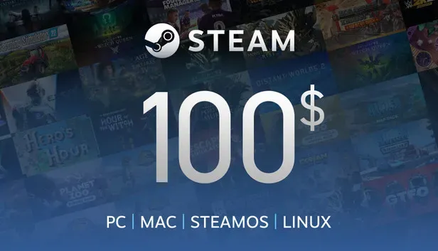 Steam Gift Card 100$