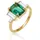 Elli Ring 925 Sterling Silber Cocktailring in Gold | Gr.: 54