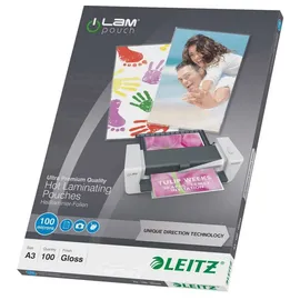 Leitz Laminierfolien glänzend 100 mikron A3