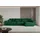 altdecor Ecksofa Cord mit Schlaffunktion 2-Sitzer Grün