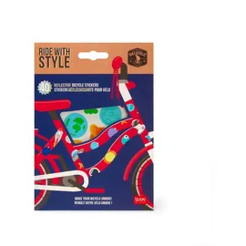 Legami Springseil Reflektierende Fahrradsticker - Ride With Style - Space