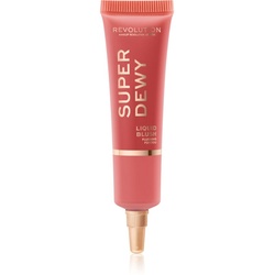 Makeup Revolution Superdewy flüssiges Rouge Farbton Flushing For You 15 ml