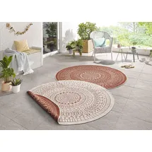 HANSE HOME Porto Wendeteppich Ø 100 cm Braun