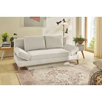 Schlafsofa JOCKENHÖFER GRUPPE "Yann", beige, B:198cm T:92cm, Korpus: 100% Polyester, Kissen: 100% Polyester, Sofas, 2-Sitzer-Sofa Schlafsofa, inklusive Bettfunktion, Stauraum/Bettkasten, verstellbare Armlehnen, Topseller