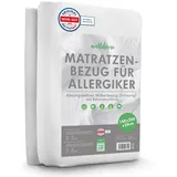 welldora ǀ Premium Milbenbezug Matratzen 140x200x28 ǀ Fachärztlich getesteter Allergiker Matratzenschoner ǀ Anti Milben Encasing gegen Milben & Bettwanzen ǀ Allergiker Bettwäsche