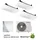 Samsung Multisplit Set 2x AJ 052 Mini Deckenkassette 5.2 kW mit Free Joint Außeneinheit 10,0 kW