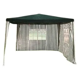 Trendline Pavillon 3 x 3 m inkl. Seitenteile grün-weiß