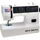 W6 Nähmaschine N 1800 Pro mit 25 Programmen | Freiarm | automatischer Einfädler | CB-Greifer | Knopflochautomatik | Jeans nähen | 100 Watt Servo Motor