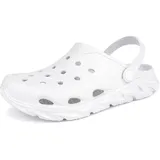 Scecocrs Gartenclogs Herren Gartenschuhe Damen - Sommer Hausschuhe für Strand Pool Garten Leichte Wasserschuhe Gummischuhe - 47 EU