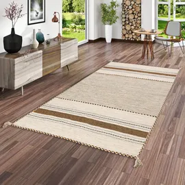 Pergamon Natur Teppich Kelim Navarro Curry 200x300cm