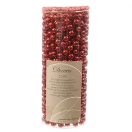 Kaemingk TrendLine Perlenkette Kunststoff, 8 mm x 10 m, weihnachtsrot