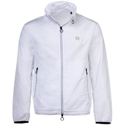 AX ARMANI EXCHANGE Herren Windjacke - Leichte Jacke, Reißverschluss, Taschen, einfarbig Weiß S