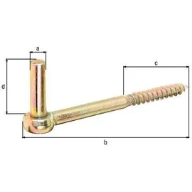 GAH Alberts Kloben zum Einschrauben Ø13 mm 165 mm
