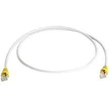 Telegärtner RJ45 (gekreuzt) Netzwerk Anschlusskabel CAT 6a S/FTP 10.00 m Grau Flammwidrig, mit Rastnasenschutz
