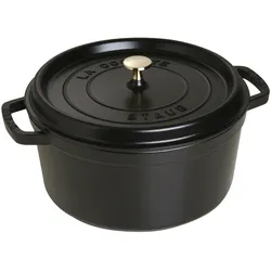 STAUB France Cocotte 28 cm - 6,7 Liter Gusseisen schwarz