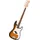 Fender Squier by Fender Debut Collection Precision Bass, Einsteigerfreundlicher Bass mit sattem Klang, Hochwertiges Laurel Griffbrett, Weißes Schlagbrett, 2-Farb-Sunburst