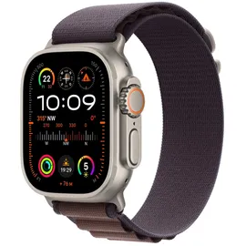 Apple Watch Ultra 2 GPS + Cellular 49 mm Titangehäuse natur, Alpine Loop indigo L