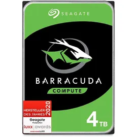 Seagate Barracuda, interne Festplatte 4TB HDD, 3.5 inch, Silber