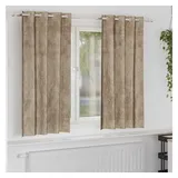 vidaXL Vorhang, Samtvorhänge 140 cm Samt