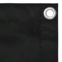 vidaXL Balkon-Sichtschutz Schwarz 90x300 cm Oxford-Gewebe