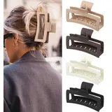 PROPOG Haarklammer Große 13cm, Haarspange Rutschfester Haarspangen Damen Claw Clip Hair Clip Extra Große Haarklammern für Dickes Haar Langes Haar
