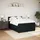 vidaXL Boxspringbett mit Matratze Schwarz 140x200 cm Samt