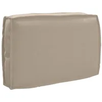 VidaXL Paletten-Rückenkissen Taupe 60x40x12 cm Oxford-Gewebe