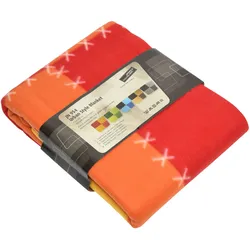 Patchwork Fleecedecke - Farbe rot - Größe one size