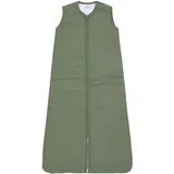 Meyco Baby Uni Schlafsack, gefütterter Babyschlafsack (Schlummersack aus 100% weicher, gewebter Baumwolle, extra Langer Reißverschluss, hautfreundlich, sichere Passform, Größe: 70 cm), Forest Green
