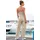 LASCANA Neckholder-Overall aus Leinen-Mix, sommerlicher Jumpsuit mit weitem Bein beige 36