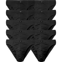 H.I.S. H.I.S Slip »Männer Unterhose«, (Packung, 10 St.), in Unifarben, Gr. 4 - 10 St., schwarz, (S, 10er Pack)