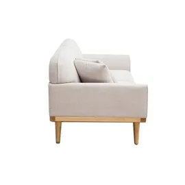 miliboo Couch Stoff 3-Sitzer Beige
