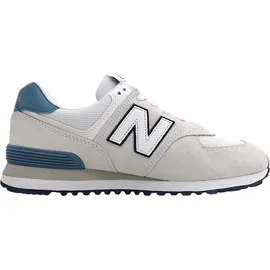 New Balance 574 Herren Weiß/Silber 42