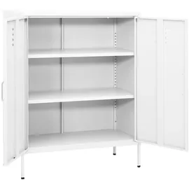 deluke KEVI Büroschrank 80 x 35 x 101,5 cm Weiß