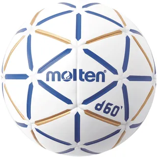 Molten D60 harzfreier Handball für Hallen mit Harzverbot weiß Gr. 2