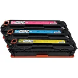3 x Original HP Toner Multipack CF373AM (CB541A CB542A CB543A)  für ca. 4.200 Seiten für  HP Color LaserJet CP1215 und CP1510 Serien
