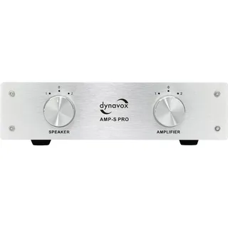 Dynavox AMP-S Pro, Verstärker/Boxen-Umschalter Silber